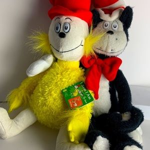 Sam I Am & Cat In The Hat Plush Stuffed Animal Toys Dr. Seuss Kohl’s Cares